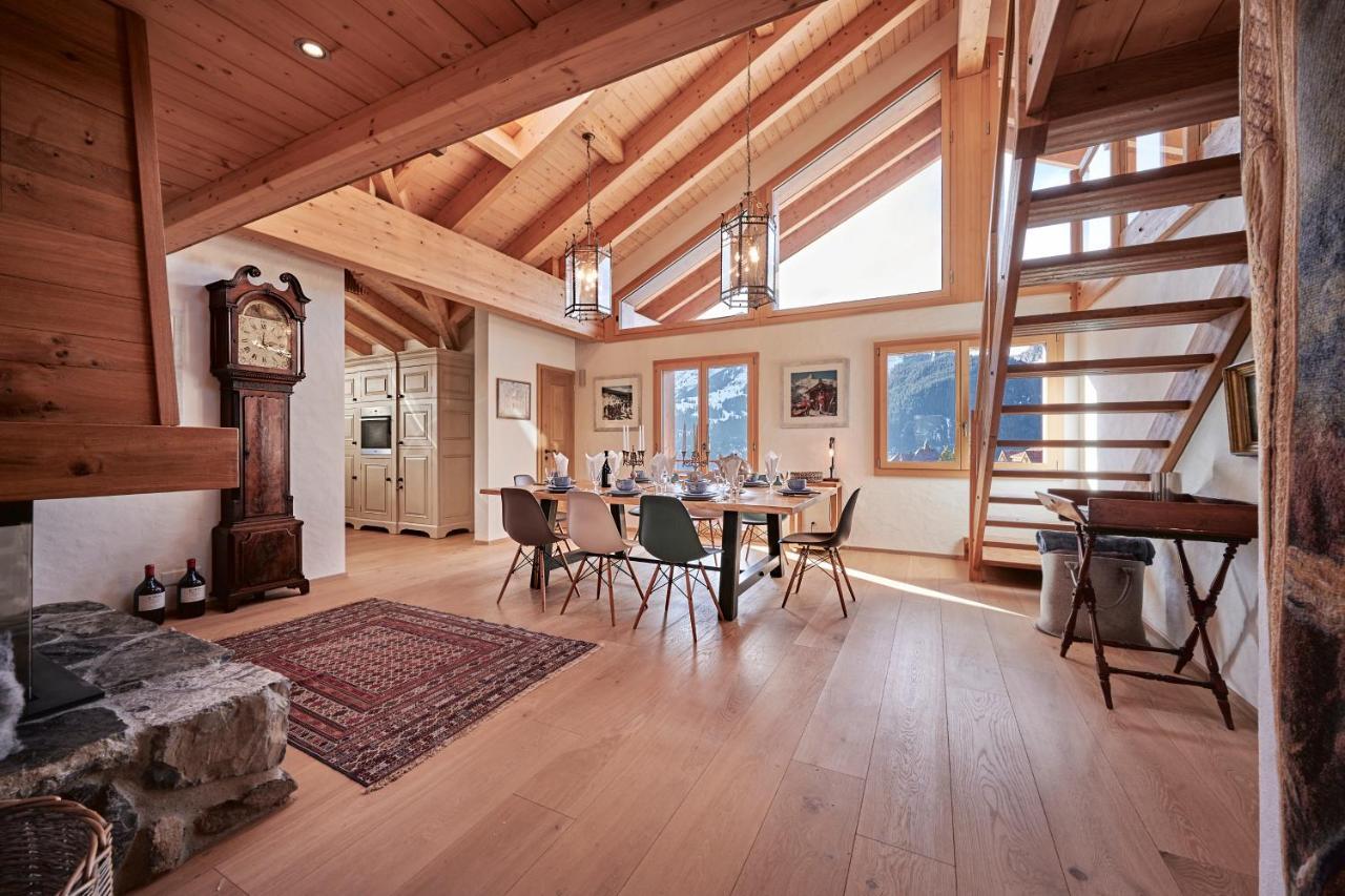 Chalet Baergsunna Penthouse Wengen Exteriér fotografie