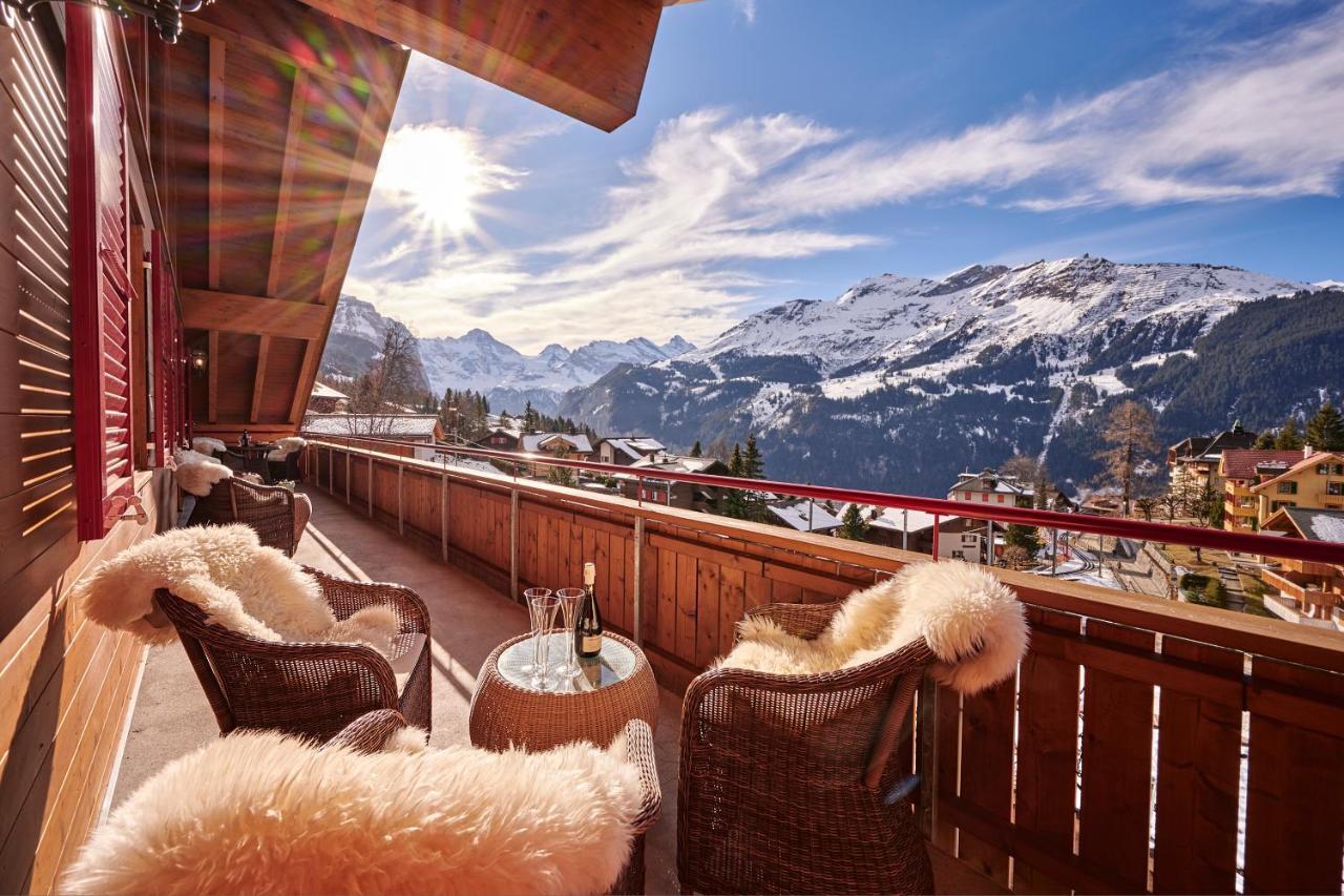 Chalet Baergsunna Penthouse Wengen Exteriér fotografie