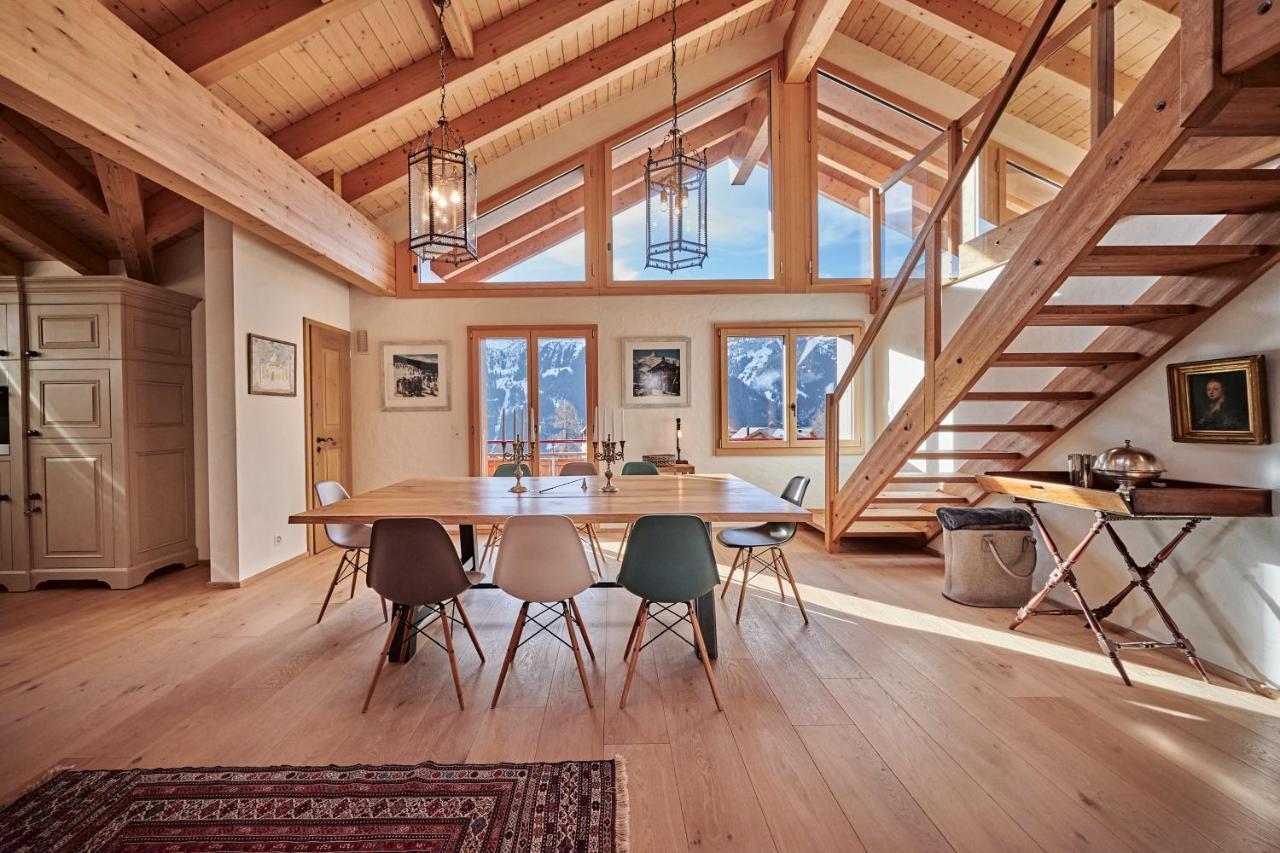 Chalet Baergsunna Penthouse Wengen Exteriér fotografie