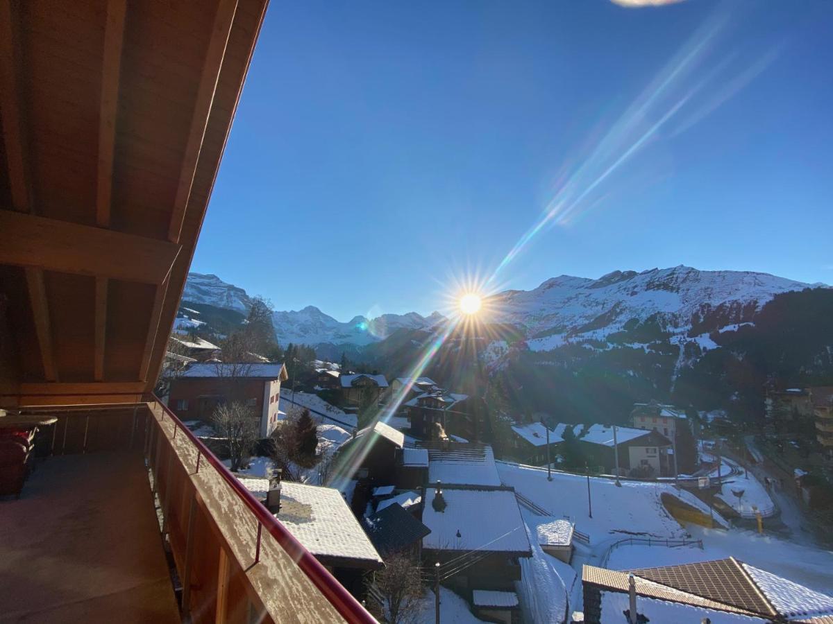 Chalet Baergsunna Penthouse Wengen Exteriér fotografie